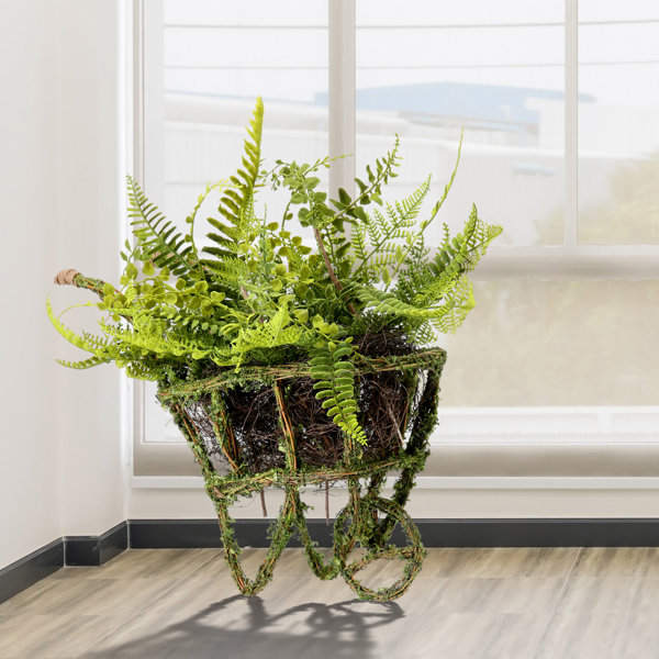 August Grove® 6" Artificial Fern Plant in Pot Wayfair